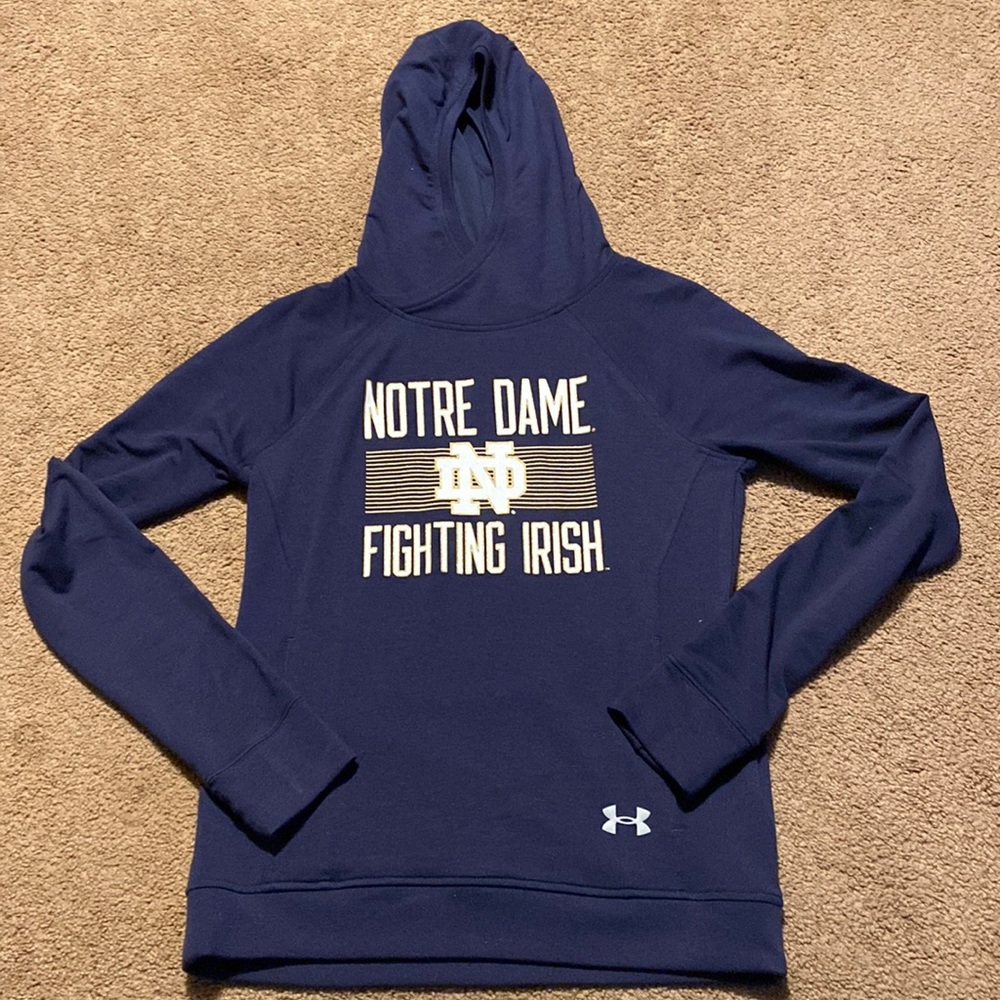 Navy blue, Notre Dame athletic sweatshirt